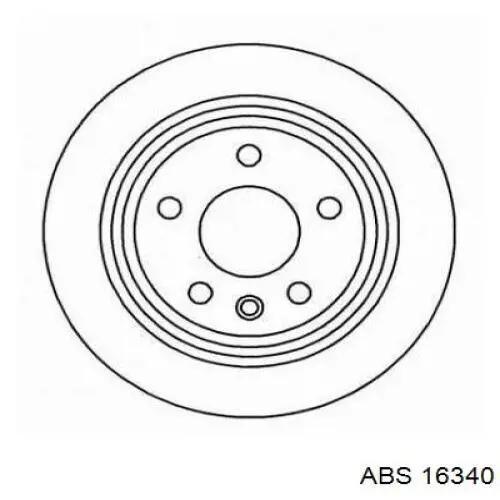 Disco de freno trasero 16340 ABS