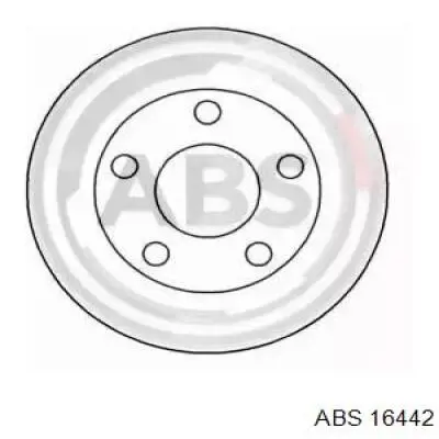 16442 ABS диск тормозной задний