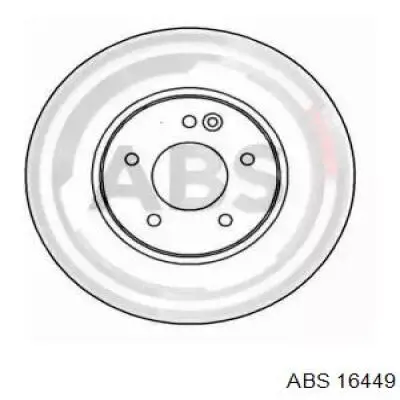 16449 ABS диск тормозной передний