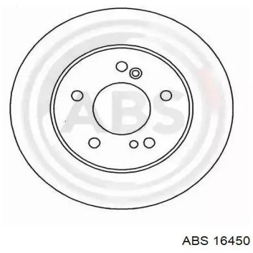 16450 ABS диск тормозной задний