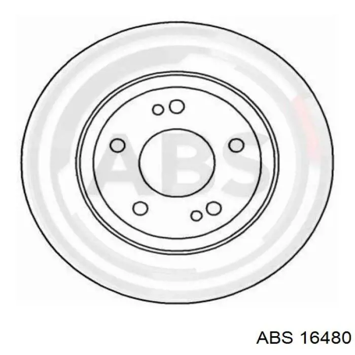 Передние тормозные диски 16480 ABS