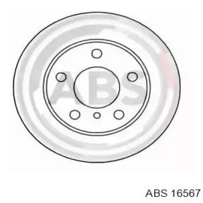 Передние тормозные диски 16567 ABS