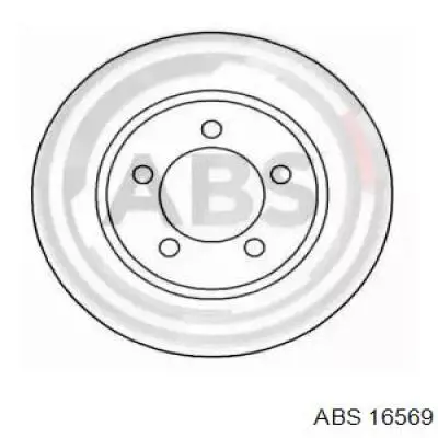 16569 ABS диск тормозной задний