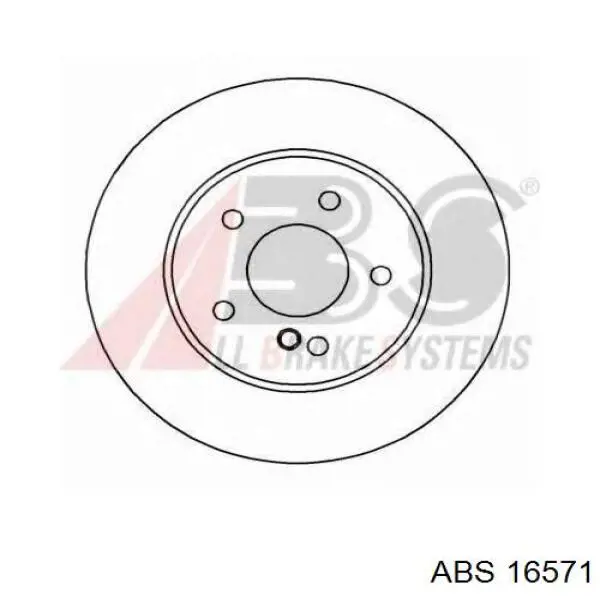 Тормозные диски 16571 ABS