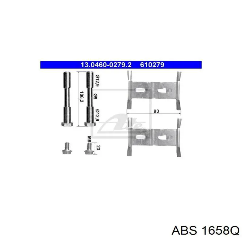 271476 Maxgear Комплект пружинок крепления дисковых передних колодок