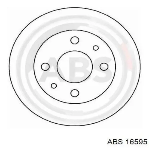 16595 ABS диск тормозной передний