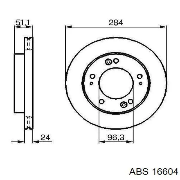 Купить 16604 ABS Ротор тормозной