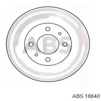 16640 ABS диск тормозной передний