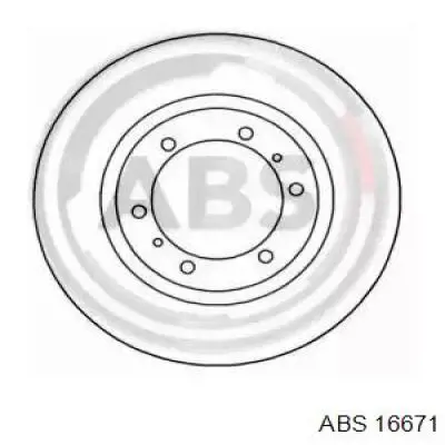 Передние тормозные диски 16671 ABS