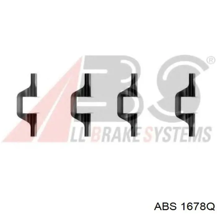 1678Q ABS комплект пружинок крепления дисковых колодок передних