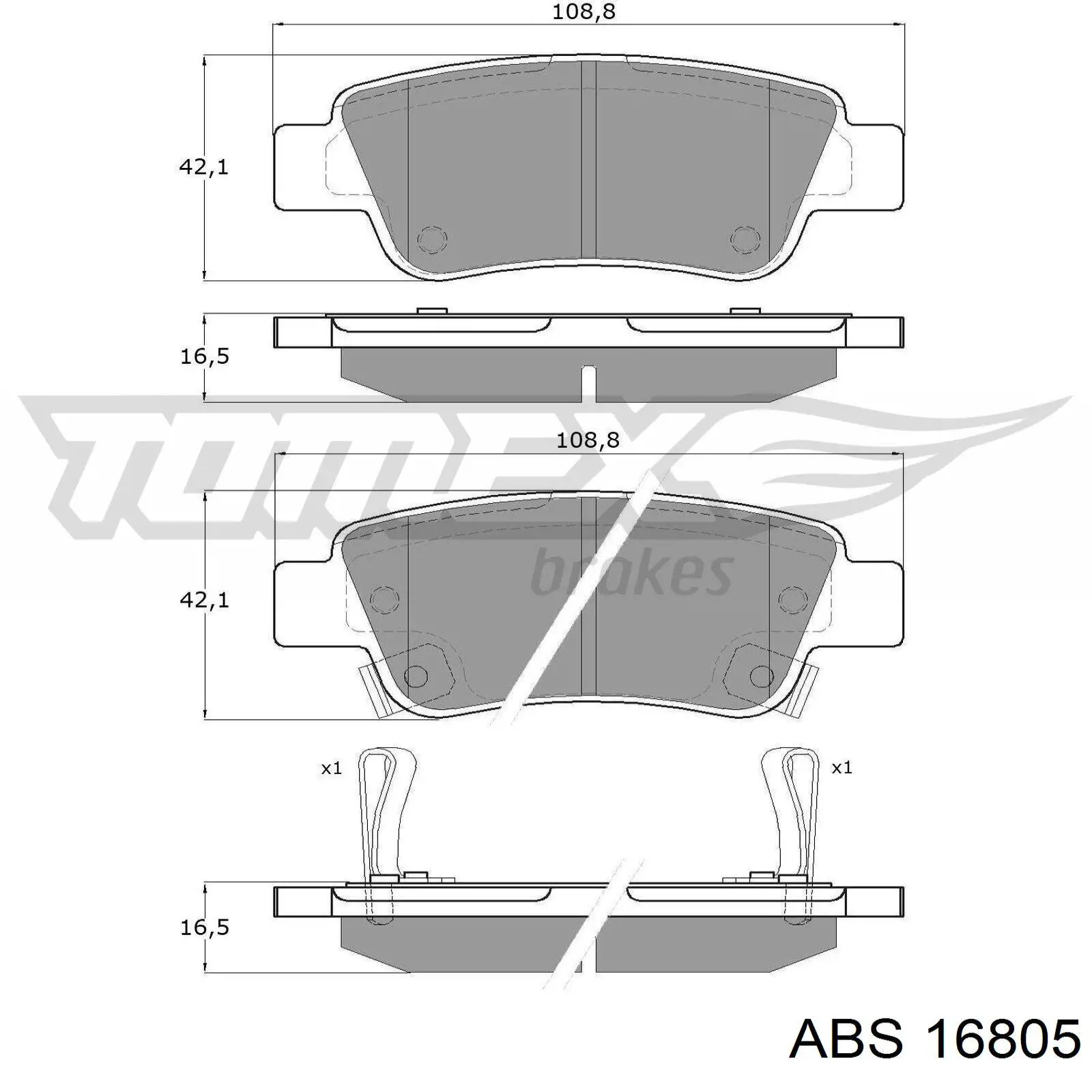 Задний тормозной диск ABS 16805 цена, от 37.49 USD