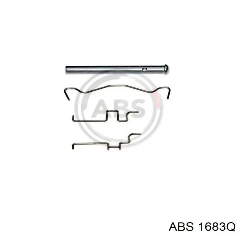 1683Q ABS комплект пружинок крепления дисковых колодок задних