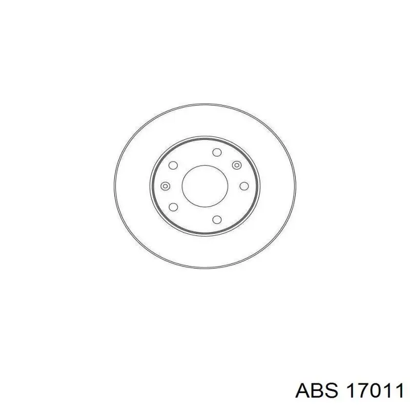Передние тормозные диски 17011 ABS