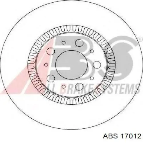 17012 ABS диск тормозной передний