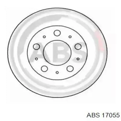 17055 ABS диск тормозной задний