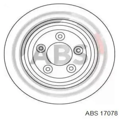 17078 ABS диск тормозной задний