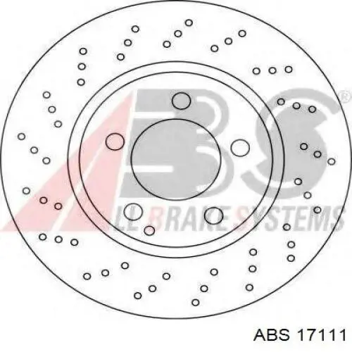 Передние тормозные диски 17111 ABS