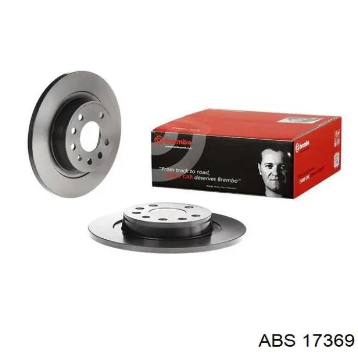 17369 ABS диск тормозной задний