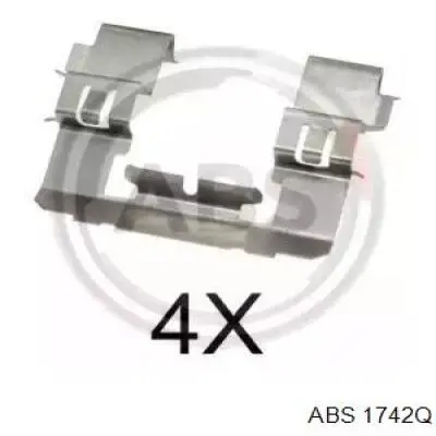 1742Q ABS комплект пружинок крепления дисковых колодок передних
