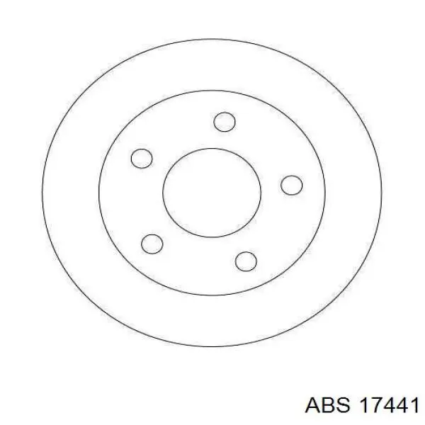 Купить 17441 ABS Диск тормозной задний