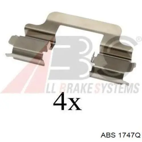 Комплект пружинок крепления дисковых колодок передних QB1091747 Quick Brake