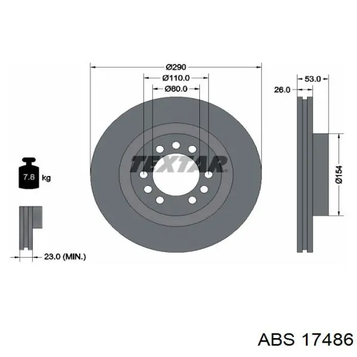 Тормоз дисковый передний GP GP42471214 цена, от 44.43 USD