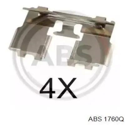 1760Q ABS комплект пружинок крепления дисковых колодок задних