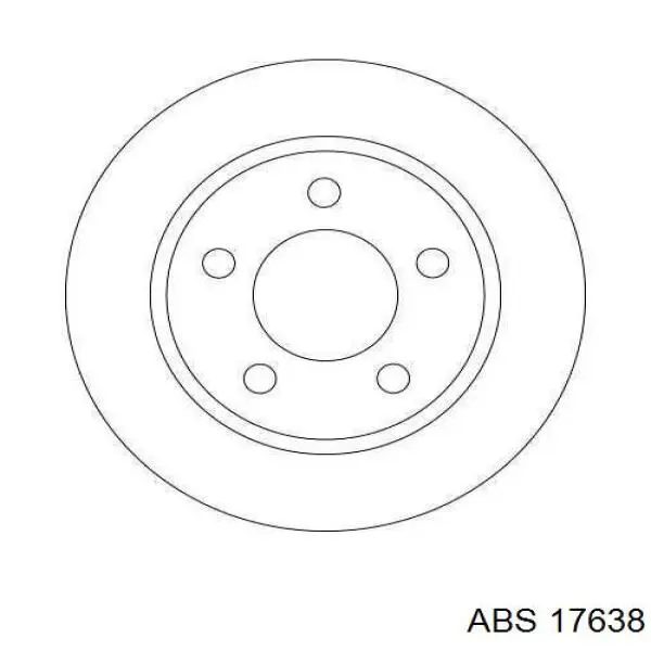 Задний тормозной диск ABS 17638 цена, от 24.13 USD