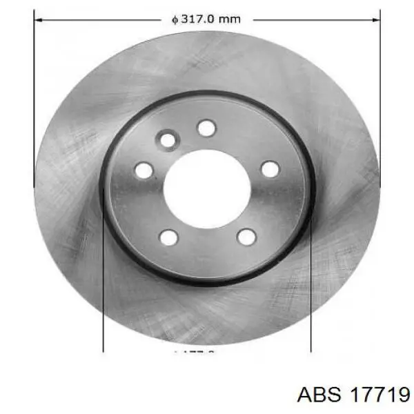 Передние тормозные диски 17719 ABS