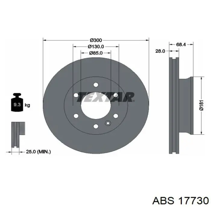 Купить 17730 ABS Ротор тормозной