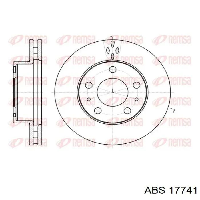 Тормоз дисковый передний ABS 17741 цена, от 52.20 USD