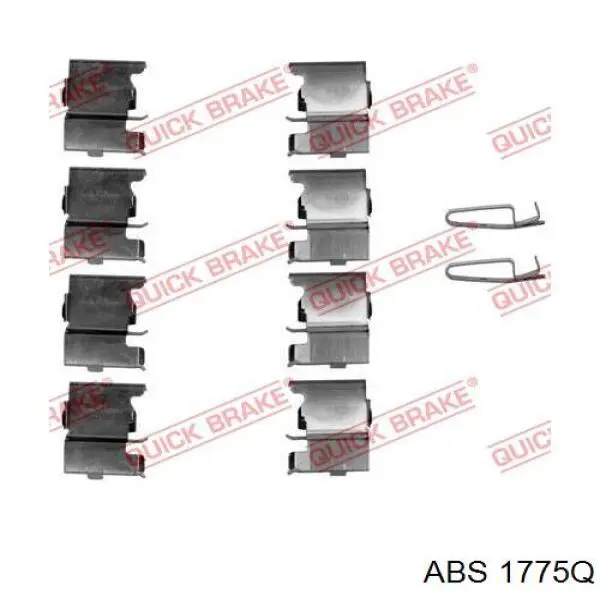 Комплект пружинок крепления дисковых колодок передних 1775Q ABS