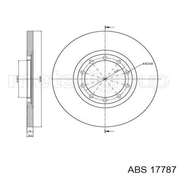 Тормозные диски 17787 ABS