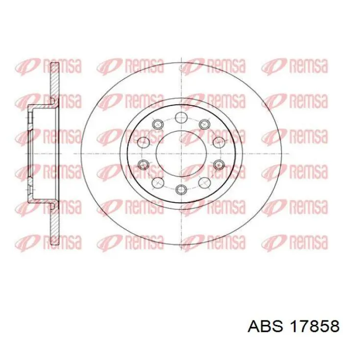 Купить 17858 ABS Диск тормозной задний