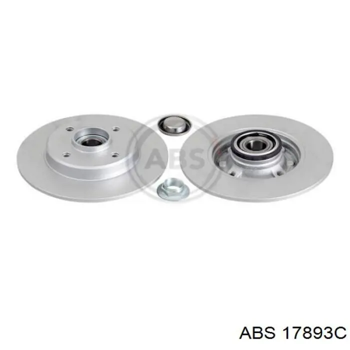 17893C ABS диск тормозной задний