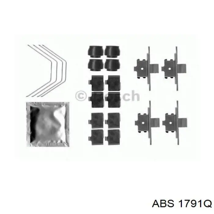 1791Q ABS Пластина крепления тормозной колодки