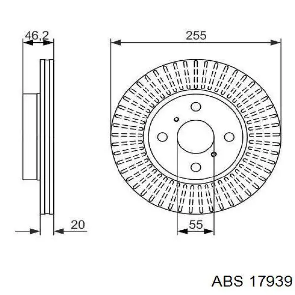 Купить 17939 ABS Ротор тормозной