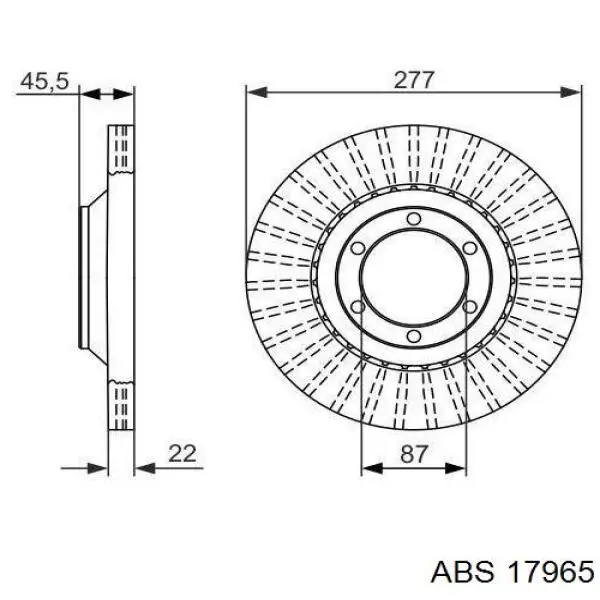 Купить 17965 ABS Ротор тормозной