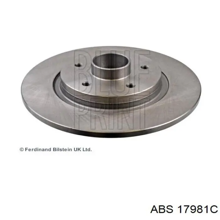17981C ABS диск тормозной задний