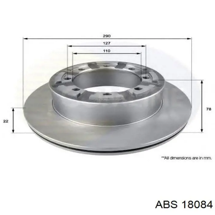 Задний тормозной диск ABS 18084 цена, от 50.84 USD