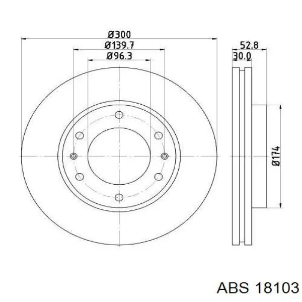 Купить 18103 ABS Ротор тормозной