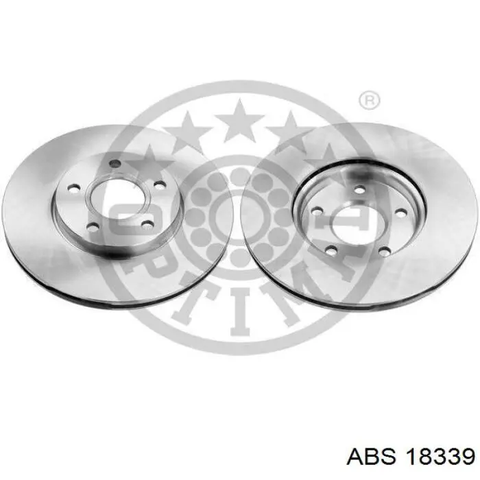 Передние тормозные диски 18339 ABS