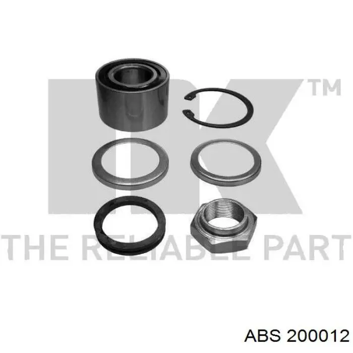 Подшипник задней ступицы 200012 ABS
