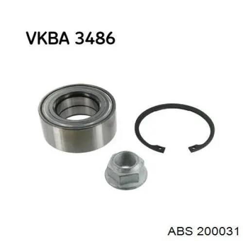 Подшипник ступицы передней/задней 200031 ABS