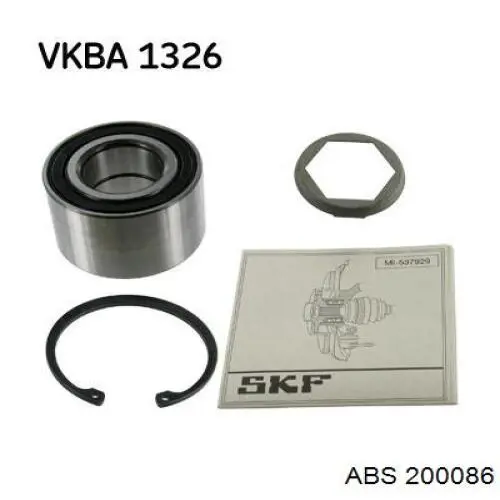 Подшипники задней ступицы ABS 200086 цена, от 16.23 USD