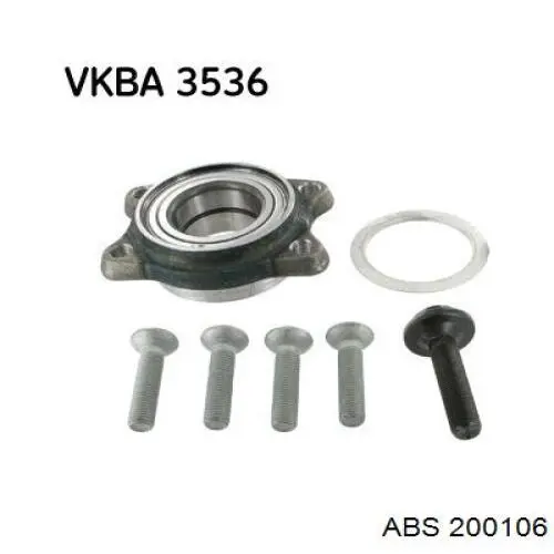 Подшипник ступицы передней/задней ABS 200106