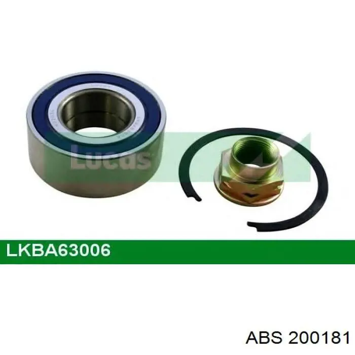 Комплект подшипника ступицы колеса ABS 200181 цена, от 16.44 USD