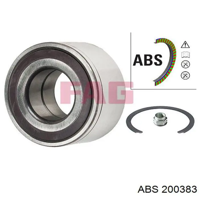 Комплект подшипника ступицы колеса ABS 200383 цена, от 17.53 USD