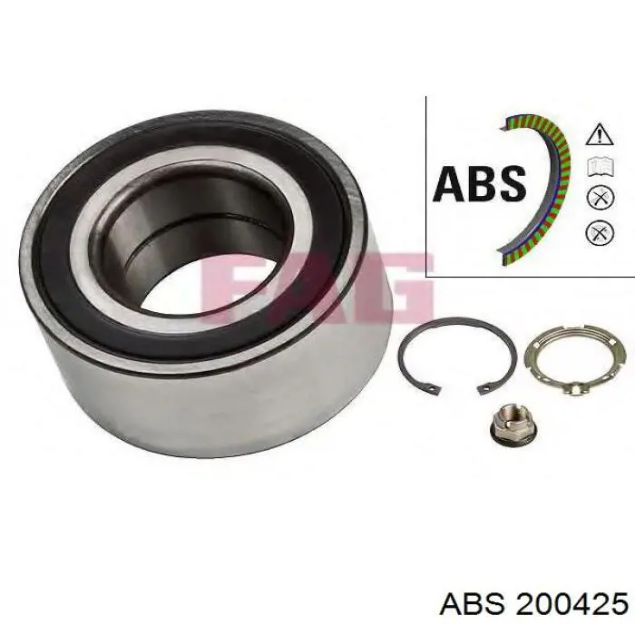 Купить 200425 ABS Подшипник передней ступицы