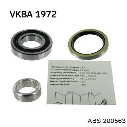 Подшипники задней ступицы ABS 200563 цена, от 8.23 USD